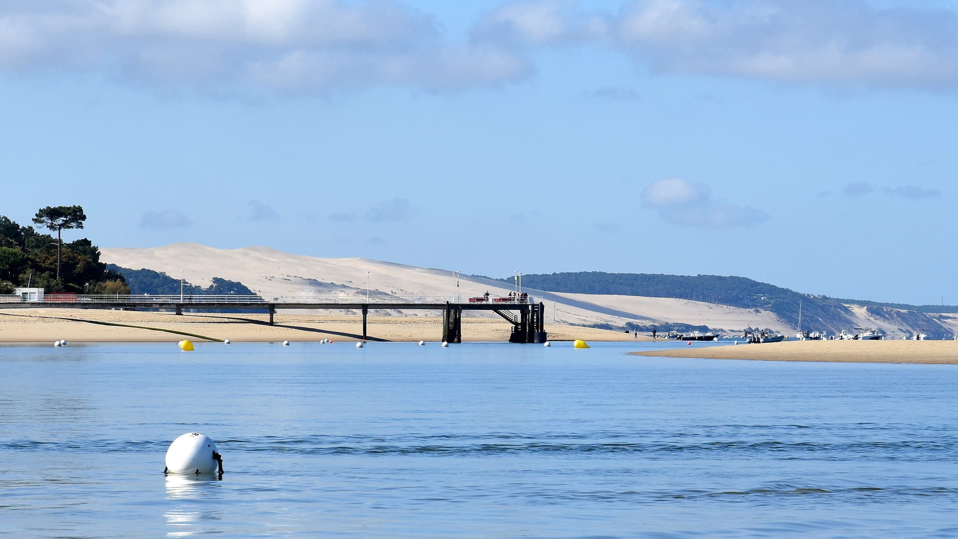 Balade en bateau vers la dune du Pilat