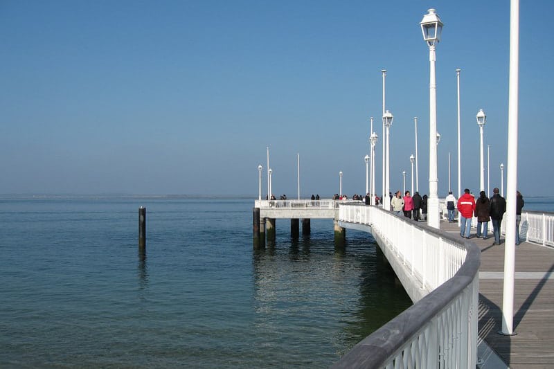 La jetée du Moulleau : lieu d'embarquement des balades en bateau